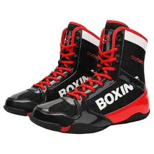 Großhandel individuelle Box-Schuhe Wrestlingschuhe Herren Box-Schuhe Training Gummissole individuelle Designs Logo