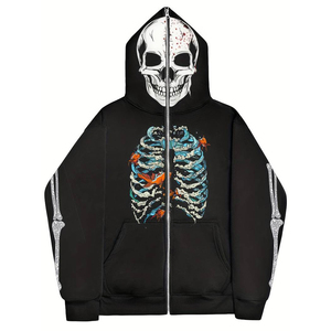 2025 coton acide personnalisé impression graphique sweats à capuche lourd polaire sérigraphie bases coton mélangé Streetwear sweats à capuche - Product Image 1