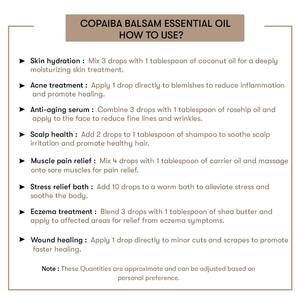 Aceite Esencial de Copaiba 100% Puro de Grado Terapéutico para Uso Corporal, Hidratante, Aclarante, Reafirmante, Nutritivo, para Pérdida de Peso - Product Image 5