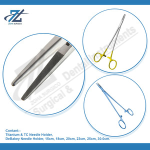 ที่จับเข็ม TC DeBakey คาร์ไบด์ DeBakey สแตนเลส 25.0 ซม. ที่จับเข็มแบบตรง อุปกรณ์ผ่าตัดพื้นฐาน จากประเทศปากีสถาน - Product Image 4