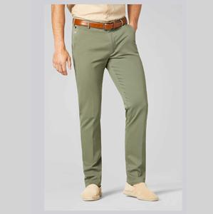 Pantalones ajustados personalizados de alta calidad para hombre, pantalones elásticos de sarga con cremallera de algodón de nailon para hombre, pantalones de golf chinos formales con estilo de diseñador - Product Image 1
