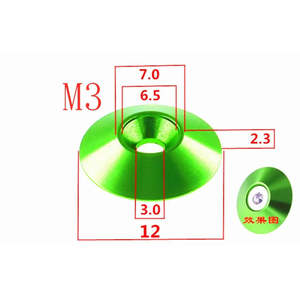 สกรูหัวแบนอะลูมิเนียม M8 M6 M4 M5อุปกรณ์ตกแต่งร่องเว้าหลากสี5-10ชิ้น - Product Image 4