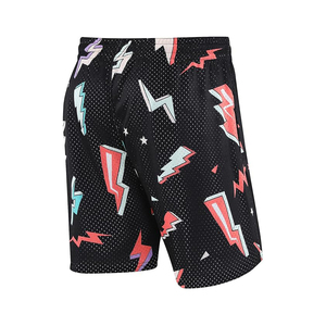 Shorts de sport basiques 2025 en maille 100 % polyester respirante à séchage rapide, style urbain, avec logo personnalisé imprimé, pour hommes, confortables, à taille élastique - Product Image 4