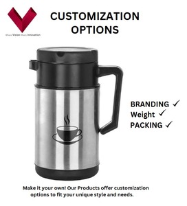 1 LTR Bouilloire domestique isolée en plastique pour le thé et le café à un prix fiable Capacité de 1L pour la maison et le camping - Product Image 3