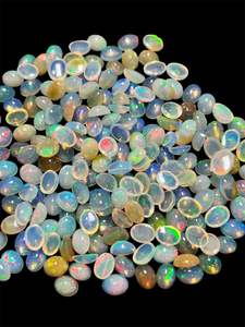 Cabujones de ópalo de fuego etíope 8x10mm Corte ovalado Piedras preciosas naturales blancas Pedido mínimo 100 quilates - Product Image 4