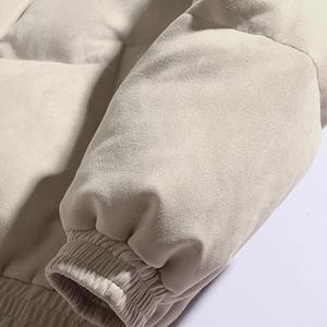 <b>Men's</b> High Quality <b>White</b> Canvas Fabric Winter Duck Coat Stand Collar and Windproof Hooded <b>Jacket</b> for Outdoor Hiking Size 3XL - Product Image 5