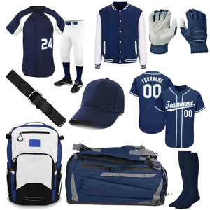 Tenues de baseball sur mesure, forfaits, vêtements de sport, entraînement de club, ensemble d'uniformes de softball, respirant, uniforme d'équipe de baseball pour adultes - Product Image 1