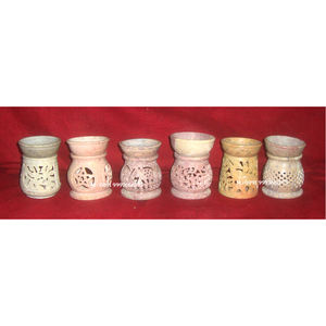 เครื่องหอมอโรมาทำจากหินสบู่ธรรมชาติแกะสลักอย่างมีศิลปะ กลิ่นหอมสวยงาม ผลิตด้วยมือ สำหรับใช้ในบ้าน - Product Image 1