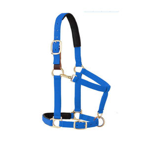 Professionnel anglais cuir licou marron doux rembourré cuir laiton matériel Durable confortable équestre Tack - Product Image 1