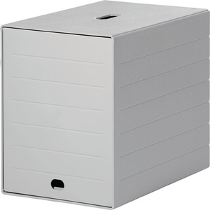 Retractable Flap Grey <b>Drawer</b> Box with 7 <b>Drawers</b> H322 X W250 X D365 mm Durable Desktop & <b>Drawer</b> Organizer - Product Image 3