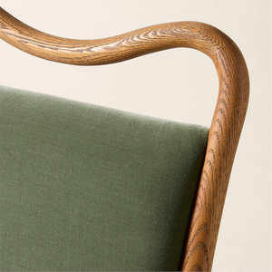 Monte Modern <b>Dining</b> <b>Chair</b> Made Of Solid Teak Wood High Quality With <b>Velvet</b> for Indoor Use. - Product Image 4