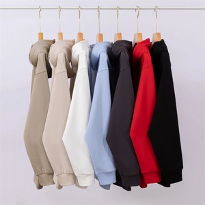 เสื้อฮู้ดและเสื้อกันหนาวผ้าฝ้าย100% ผู้ชายผ้าฟลีซหนาขนาดใหญ่พร้อมซิปพิมพ์โลโก้ได้ตามต้องการ - Product Image 2