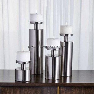 Candelabros de madera natural para interiores hechos a mano para el hogar y hoteles, juego de 6 candelabros de madera de diferentes tamaños, nuevo estilo - Product Image 5