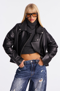 เสื้อแจ็คเก็ตหนังมอเตอร์ไซค์อเนกประสงค์ทันสมัย แบบเรียบ ย้อมสี ถักทอ กันน้ำ ระบายอากาศ ซิปเฉียง - Product Image 4