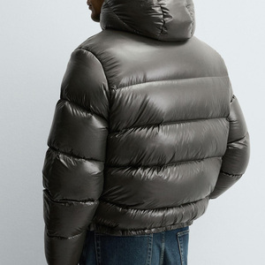 Veste pour homme en tissu de haute qualité, idéale pour l'hiver, avec capuche et fermeture éclair, manches longues, service OEM, prix de gros 2026 - Product Image 3