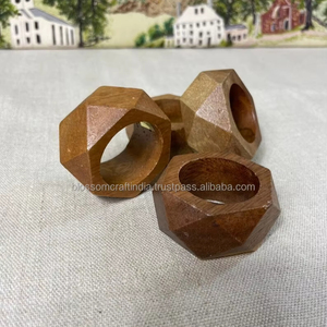 Anillo para Servilletas de Madera, la Mejor Calidad, Hecho a Mano, Ecológico, Decoración para Mesa de Comedor, para el Hogar, Cocina, Restaurante, Bodas, Eventos, Fiestas - Product Image 2