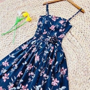 Robe élégante pour femmes, robe à manches courtes, alliant parfaitement élégance, confort, décontracté, formel pour divers événements, maxi en soie - Product Image 6