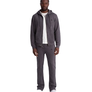 <b>Men</b>’s Zip Up Tracksuit 350 GSM Cotton Fleece Oversized Fit <b>Long</b> Sleeve Rib Cuff Streetwear with Custom Logo Private Label OEM - Product Image 1