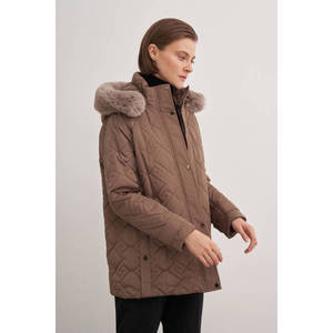 Blouson bomber en cuir matelassé léger et réversible avec capuche - Couleur unie, grande taille pour le printemps, l'automne et l'hiver - Product Image 5
