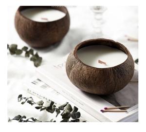High Quality Best Selling <b>Coconut</b> <b>Candle</b> Soy Wax Scented <b>Candle</b> in <b>Coconut</b> Shell Bowl From 99 Gold Data Vietnam - Product Image 5