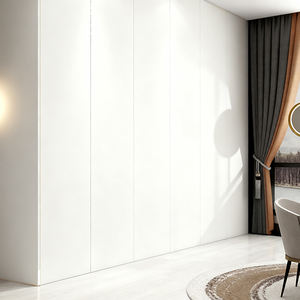 Armoire de chambre intégrée au sol et au plafond, design minimaliste moderne italien sans poignées, en bois écologique, avec portes coulissantes pleine <span class=keywords><strong>hauteur</strong></span> - Product Image 3