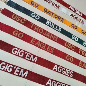 HUSSAIN CRAFTS - Llavero de Cuentas de Semillas Estilo Boho, Correa de Muñeca con Cuentas, Hecho a Medida, Material de Níquel de Primera Calidad, Decoración para Fiestas de Cumpleaños - Product Image 1