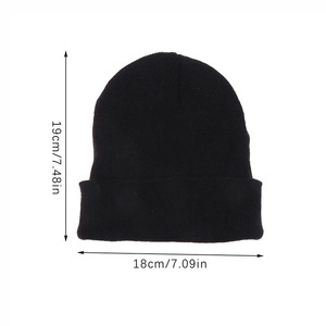 Men Hat Bonnet Winter Beanie Knitted Wool Hat Plus Velvet Cap Thicker Stripe Skis Sports Beanies Hats for men - Product Image 6