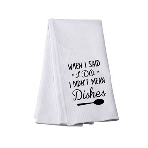 Drunken Embroidered Christmas High Performance 100% Organic Cotton Super Soft GOTS Certificate No Fading Golf <b>Kitchen</b> Towels - Product Image 6
