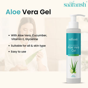 Gel de Aloe Vera Natural Premium Saaransh Diseñado para Hidratar la Piel, Calmar y Suavizar la Textura - Product Image 5