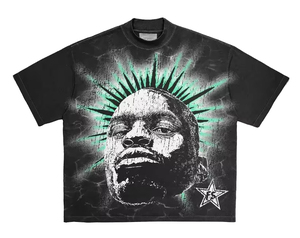 Service d'impression numérique OEM, t-shirt décontracté pour homme en coton 100%, col rond, surdimensionné, lourd, respirant, style streetwear - Product Image 1