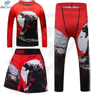 Pantalones cortos de lucha de artes marciales mixtas pantalones cortos de agarre BJJ MMA y MMA ropa de lucha entrenamiento Muay Thai Boxing Stain Short - Product Image 4