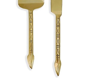 Best Selling Handmade Metal <b>Cake</b> <b>Server</b> & Knife Set in Low Price with Logo Customization From India - Product Image 4