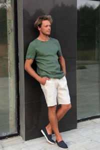 Pantalones cortos con estilo cómodos y de primera calidad para hombre, tejido no tejido de patrón sólido para playa, informales y deportivos, pantalones cortos informales Premium para hombre - Product Image 4