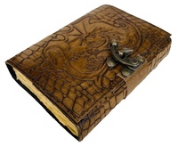 Carnet de croquis vintage pour femme, grand format, style crocodile, avec couverture en papier vieilli imprimé charbon de bois, reliure spirale, idéal pour cadeau