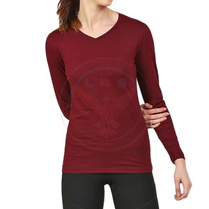 Camisetas de Manga Larga para Mujer, Cómodas y Casuales, 100% Algodón, Transpirables, Tejido de Felpa Ecológico, Gran Venta - Product Image 4