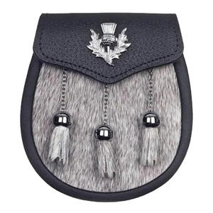 Tartan Sporran With Intricate Detailing and Decorative Tassels Ideal for Enhancing Traditional Outfits Belts - Product Image 3