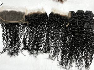 Meilleure qualité indien serré extensions de cheveux bouclés cheveux crus 100% lisse longue durée aligné cuticules style de vague naturelle - Product Image 4