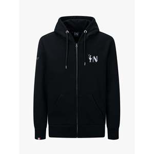 Felpa con Cappuccio e Zip Personalizzata Eco-Friendly America's Cup 38 Road to Napoli - Blu Navy - Taglie 5XL e 6XL - Product Image 1