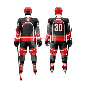 Nouveauté, vêtements de hockey sur glace personnalisés de la plus haute qualité, logo imprimé, 100% polyester, ensemble uniforme sportif pour hommes, respirant - Product Image 4
