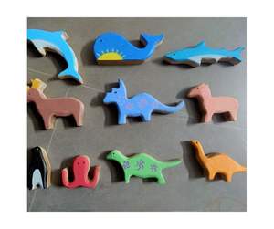 Jouets en bois standard d'international pour les acheteurs internationaux, jouets en bois peints à la main colorés de poisson pour l'usage éducatif - Product Image 4