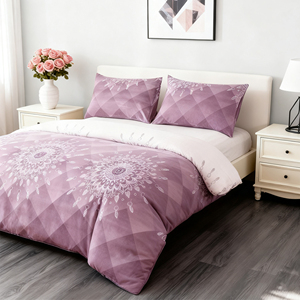 Set Copripiumino Manemi 100% Poliestere, Design Geometrico Moderno con Cerniera, 3 Pezzi per Uso Domestico - Product Image 3