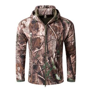 Diseño de logotipo personalizado invierno al aire libre camuflaje hombres transpirable impermeable Softshell chaquetas de los hombres - Product Image 6