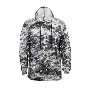 Personnalisé nouveau vêtements de pêche chemise Upf50 100% coton séchage rapide léger recyclé à manches longues pêche Camouflage bases sweats à capuche - Product Image 4