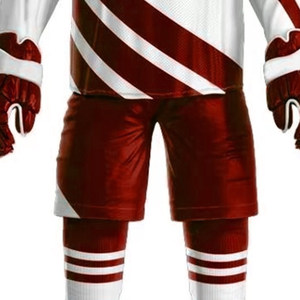Ropa de hockey sobre hielo para equipo juvenil personalizada, uniforme de Jersey de práctica sublimada, uniforme con logotipo y número de equipo personalizado, uniformes de hockey sobre hielo - Product Image 6