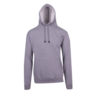 Sweat à capuche gris unisexe en molleton de coton premium, sweat-shirt à capuche uni, vêtements décontractés d'hiver, coupe régulière, style streetwear, vente en gros - Product Image 1