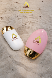 Botella de protección solar de plástico HDPE NBT con diseño de belleza de color blanco o rosa para mujer de alta calidad - Product Image 5