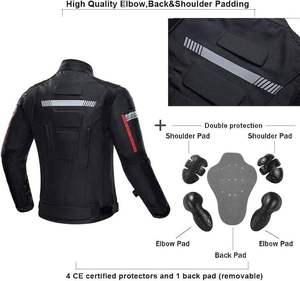 Chaqueta de Motocicleta para Hombre con Acolchado Protector Certificado CE, Manga Larga, Diseño Reflectante y Resistente al Viento para Mayor Seguridad al Conducir 2026 - Product Image 2