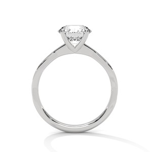 Anillo Solitario de Moissanita con Corte Brillante Redondo de 2.0 ct con Banda Trenzada en Plata de Ley 925 - Product Image 5