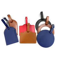 Accessoires de voyage Impression de logo personnalisé étiquette de bagage en cuir de sublimation cuir PU vierge