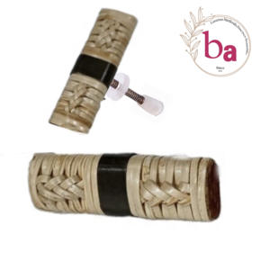 Tiradores de barra en T hechos a mano de los mejores proveedores, tiradores de cajón de madera tejida de ratán Natural para cocina, dormitorio, tocador y armario - Product Image 1